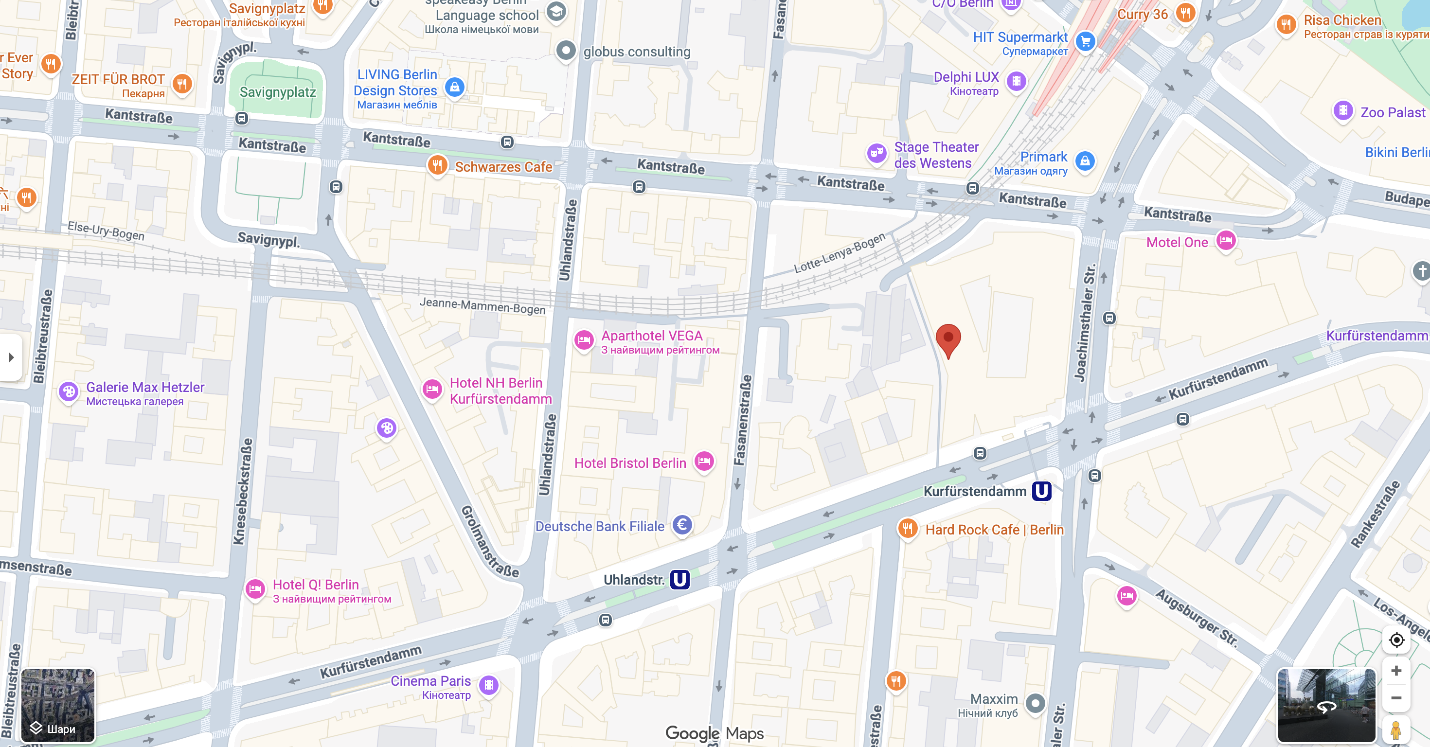 Карта SportCar Rent Berlin